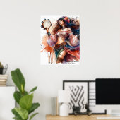 *~* 7 A100 Psychische Boho Gypsy Tambourine Dancer Poster (Thuiskantoor)