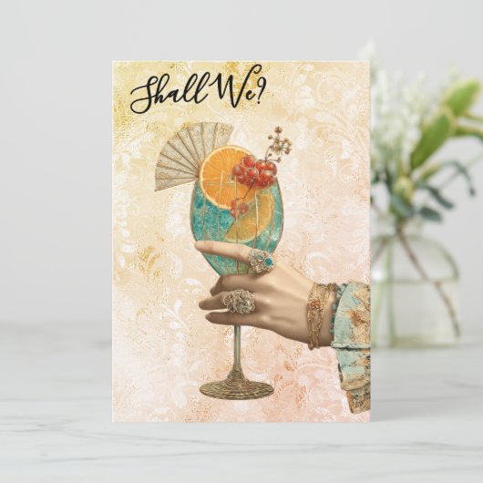 *~* 7 A101 Cocktail Sieraad  FOTO   DEHENPARTY Kaart (Staand voorkant)