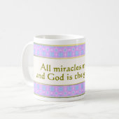 7. Alle wonderen betekenen het leven Mirakel Mok (Voorkant links)