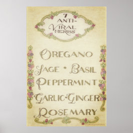7 Antiviraal Kruiden Poster ()