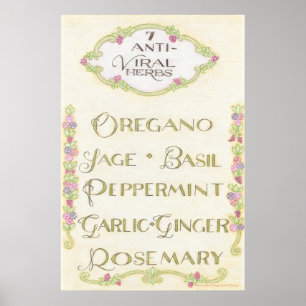 7 Antiviraal Kruiden Poster
