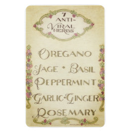 7 Antivirale Kruiden 4"x 6"Magneet Magneet