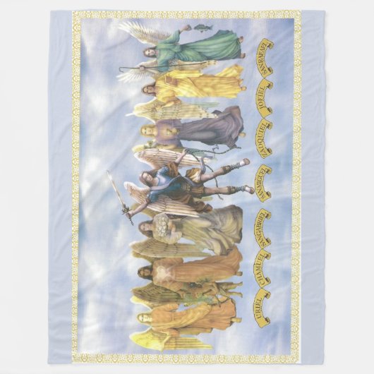 7 ARCHANGELS FLEECE DEKEN (Voorkant)