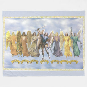 7 ARCHANGELS  FLEECE DEKEN