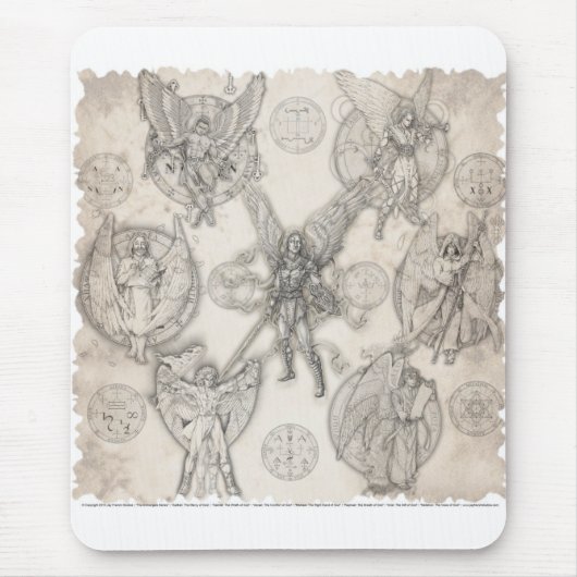 7 Archangels Mousepad Muismat (Voorkant)