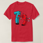 7 ate 8 9 Funny Math 1 T-shirt (Design voorkant)