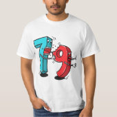 7 ate (8) 9 Funny Math T-shirt (Voorkant)
