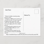 7 augustus is bijzonder preposterend verpakkingsma briefkaart (Achterkant)