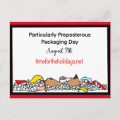 7 augustus is bijzonder preposterend verpakkingsma briefkaart (Voorkant)