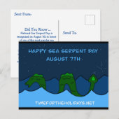 7 augustus is de Nationale Dag van de Dienst van h Briefkaart (Voorkant / Achterkant)