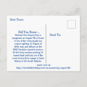 7 augustus is de Nationale Dag van de Dienst van h Briefkaart (Achterkant)