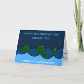 7 augustus is Nationale Zeeslangdag Kaart (Voorkant)