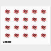 7 auto racing nummer tijgers ronde sticker (Vel)