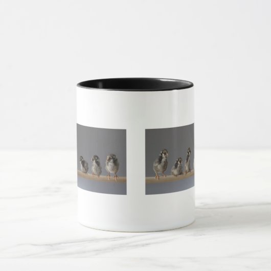 7 Baby kippen op een baard Mok (Midden)