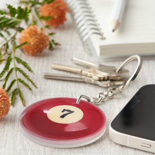 "7 Ball"-cadeautjes voor balletjes en -producten Sleutelhanger (Voorkant Rechts)