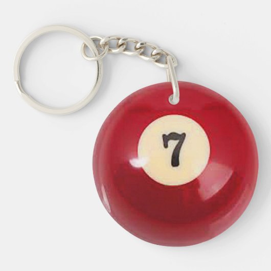 "7 Ball"-cadeautjes voor balletjes en -producten Sleutelhanger (Voorkant)