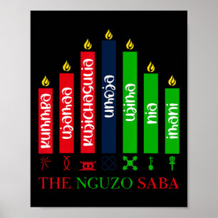 7 Beginselen van Kwanzaa Poster