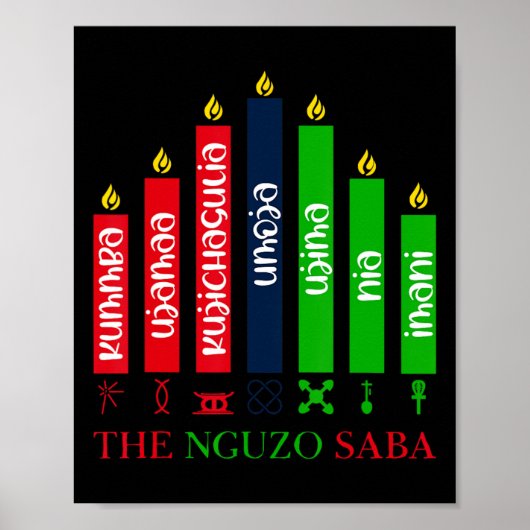 7 Beginselen van Kwanzaa Poster (Voorkant)