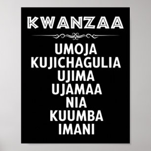 7 Beginselen van Kwanzaa Poster