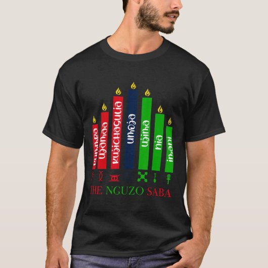 7 Beginselen van Kwanzaa T-shirt (Voorkant)