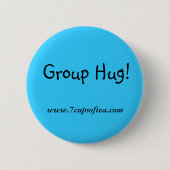 7 bekers van thea-slogans ronde button 5,7 cm (Voorkant)