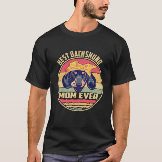 7 Beste Dachshund Moeder Ooit Vintage T-shirt