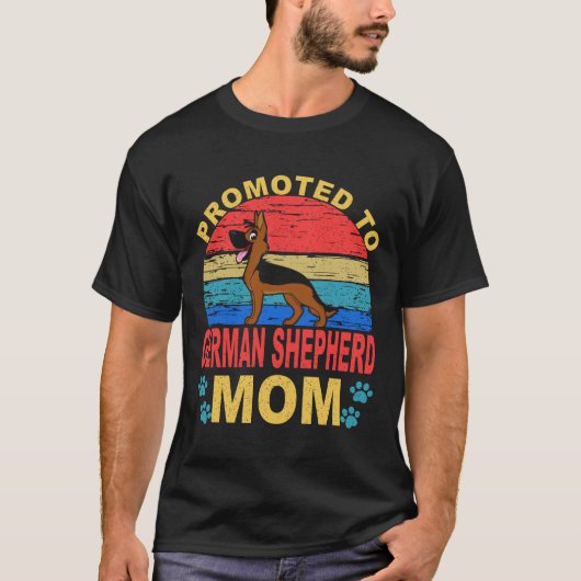 7 Bevorderd tot Duitse Herdersmoeder Duitse Herder T-shirt (Voorkant)
