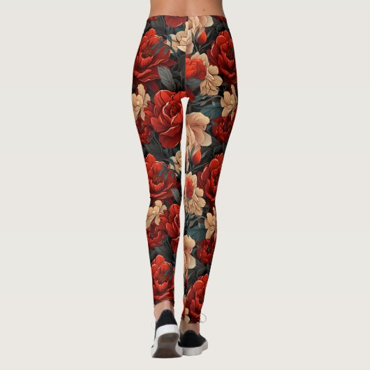 #7 Bloemen patroon Leggings (Achterkant)
