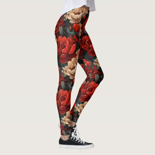 #7 Bloemen patroon Leggings (Rechts)