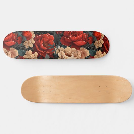 #7 Bloemen Patroon Skateboard (Horizontaal)
