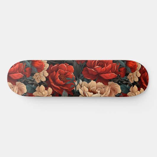 #7 Bloemen Patroon Skateboard (Horizontaal)