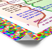 7 CARDINALE REGELS VOOR LEVEN Grafische kunst Wisd Poster (Hoek)