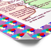 7 CARDINALE REGELS VOOR LEVEN Grafische kunst Wisd Poster (Hoek)