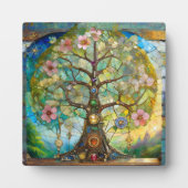 7 Chakra Bloeiende Boom Des Levens Fotoplaat (Voorkant)