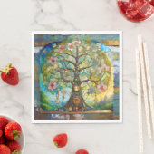 7 Chakra Bloeiende Boom Des Levens Servet (Insitu)