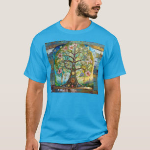 7 Chakra Bloeiende Boom Des Levens T-shirt