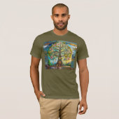 7 Chakra Bloeiende Boom Des Levens T-shirt (Voorkant volledig)