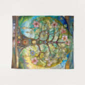 7 Chakra Bloeiende Boom Des Levens Wandkleed (Voorkant (horizontaal))