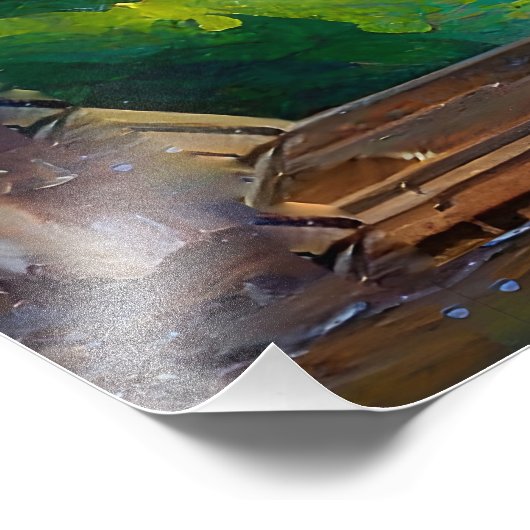 7 Chakra bloeiende levensboom Foto Afdruk (Hoek)