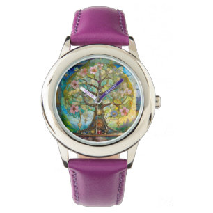 7 Chakra bloeiende levensboom Horloge
