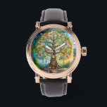 7 Chakra bloeiende levensboom Horloge<br><div class="desc">U bekijkt The Lee Hiller Photography Art and Design Collectie of Home and Kantoor Decor, Apparel, Gifts and Collectibles. De Design zijn onder andere Lee Hiller Photography en Mixed Media Digital Art Collectie http://LeeHiller.com</div>