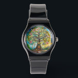 7 Chakra bloeiende levensboom Horloge<br><div class="desc">U bekijkt The Lee Hiller Photography Art and Design Collectie of Home and Kantoor Decor, Apparel, Gifts and Collectibles. De Design zijn onder andere Lee Hiller Photography en Mixed Media Digital Art Collectie http://LeeHiller.com</div>