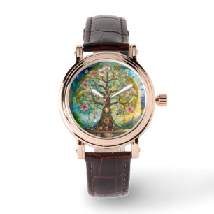 7 Chakra bloeiende levensboom Horloge