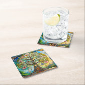 7 Chakra bloeiende levensboom Kartonnen Onderzetters (Insitu)