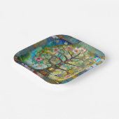 7 Chakra bloeiende levensboom Papieren Bordje (Gebogen)