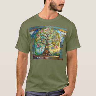 7 Chakra bloeiende levensboom T-shirt