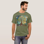7 Chakra bloeiende levensboom T-shirt (Voorkant volledig)