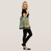 7 Chakra bloeiende levensboom Tote Bag (Op model)