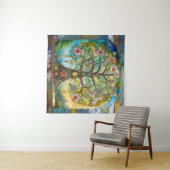 7 Chakra bloeiende levensboom Wandkleed (In Situ (horizontaal))