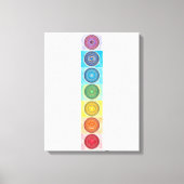 7 Chakra Canvas Afdrukken (Voorkant)